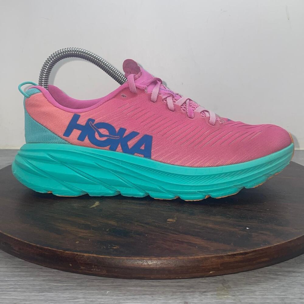 Hoka One One Womens Rincon 3 1119396 PPAT Pink Athletic Running Shoes Size 6.5 B